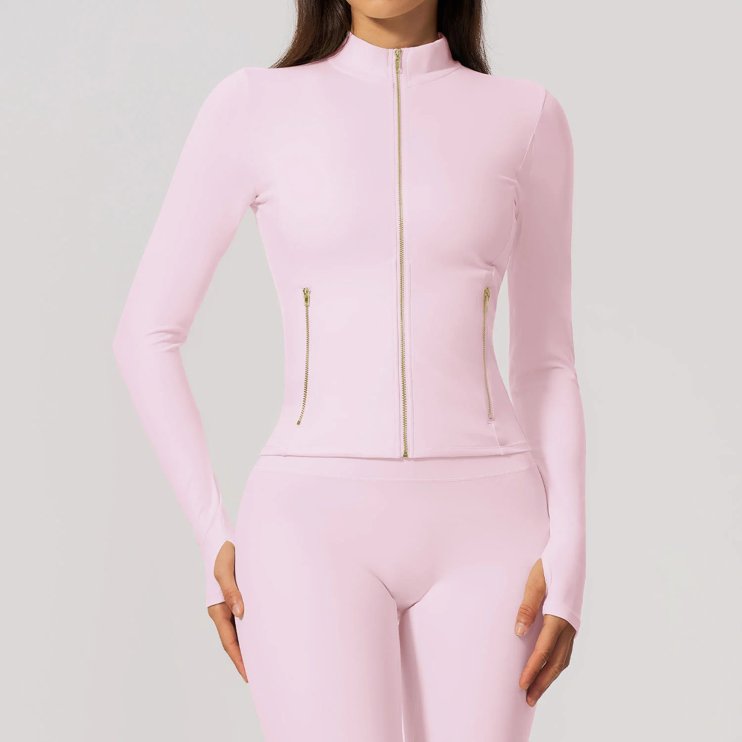 Women's Clothes Gym Slim Fit Yoga Jackets Tummy Control Sports Leggings Squat Proof Yoga Bra Wide Leg Active Pants 5pcs Yoga Set