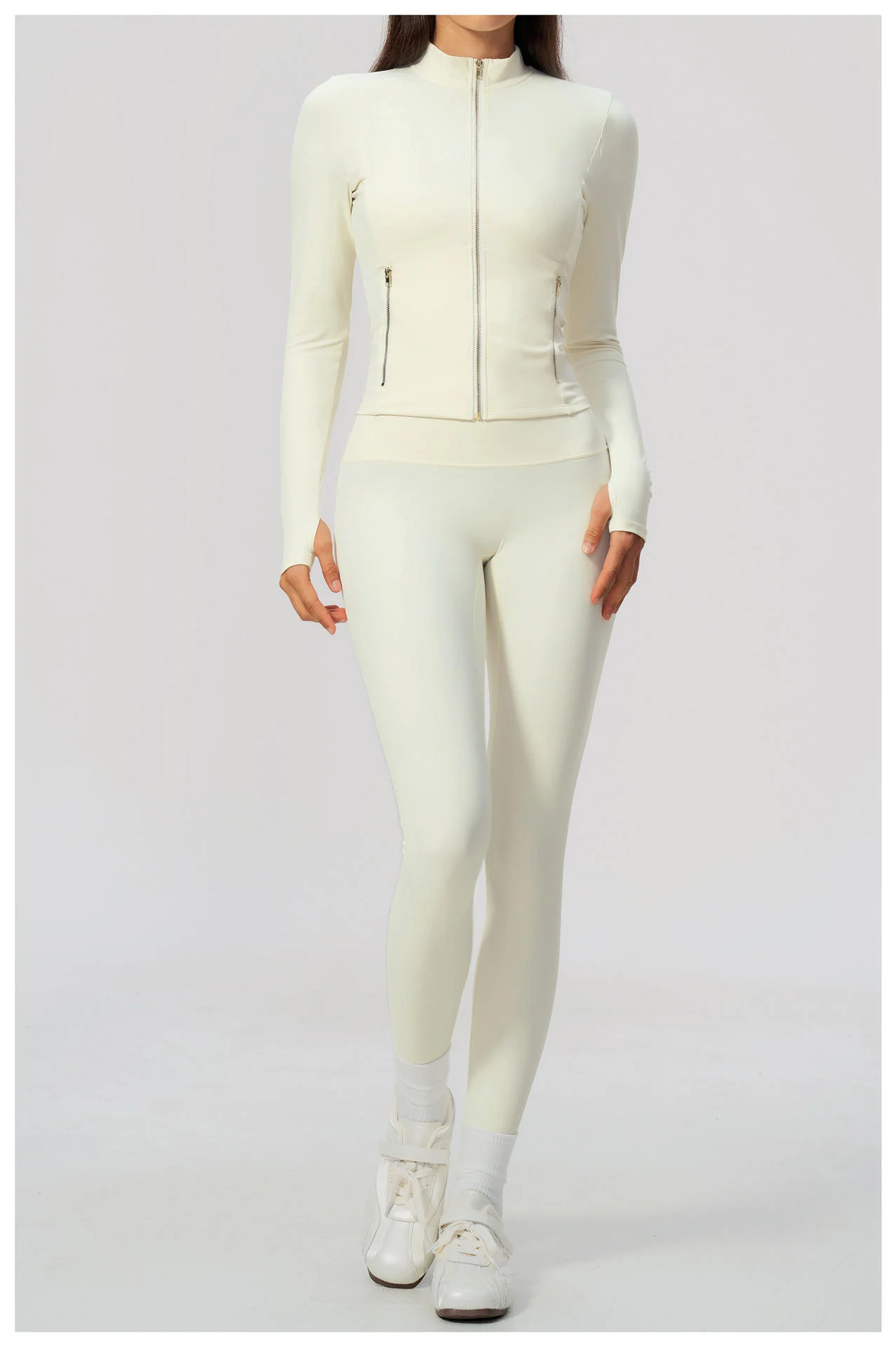 Women's Clothes Gym Slim Fit Yoga Jackets Tummy Control Sports Leggings Squat Proof Yoga Bra Wide Leg Active Pants 5pcs Yoga Set