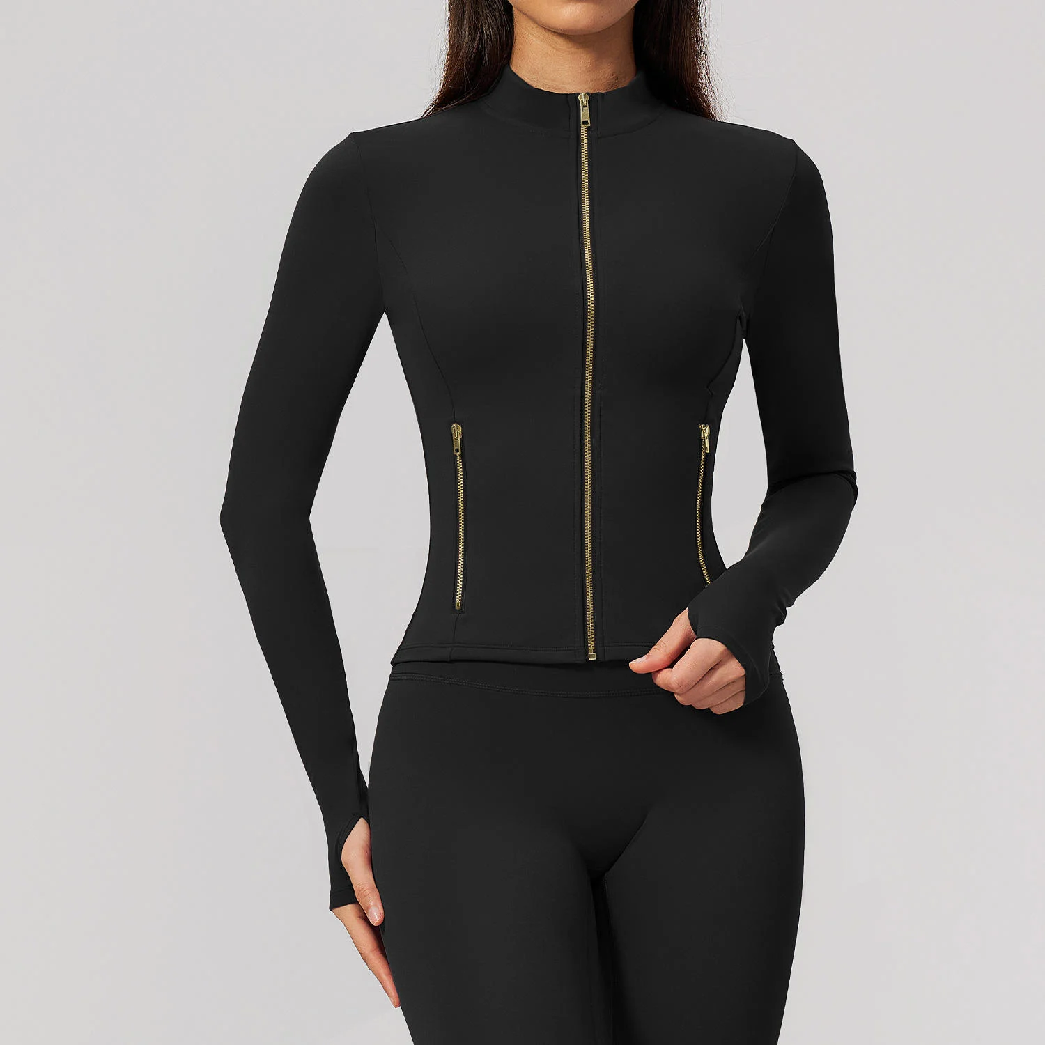 Women's Clothes Gym Slim Fit Yoga Jackets Tummy Control Sports Leggings Squat Proof Yoga Bra Wide Leg Active Pants 5pcs Yoga Set