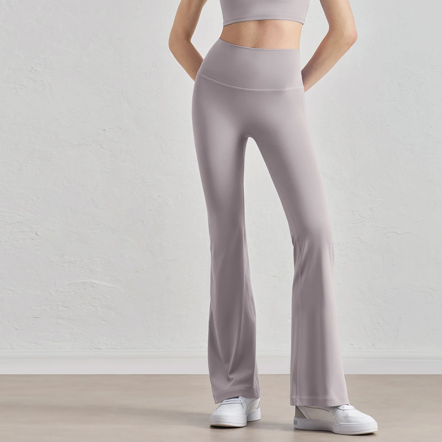 Top Quality Women High Waist Flared Leggings High Elastic Waist Shaping Hip Lifting No Camel Toe Quick Dry Breathable Yoga Pants