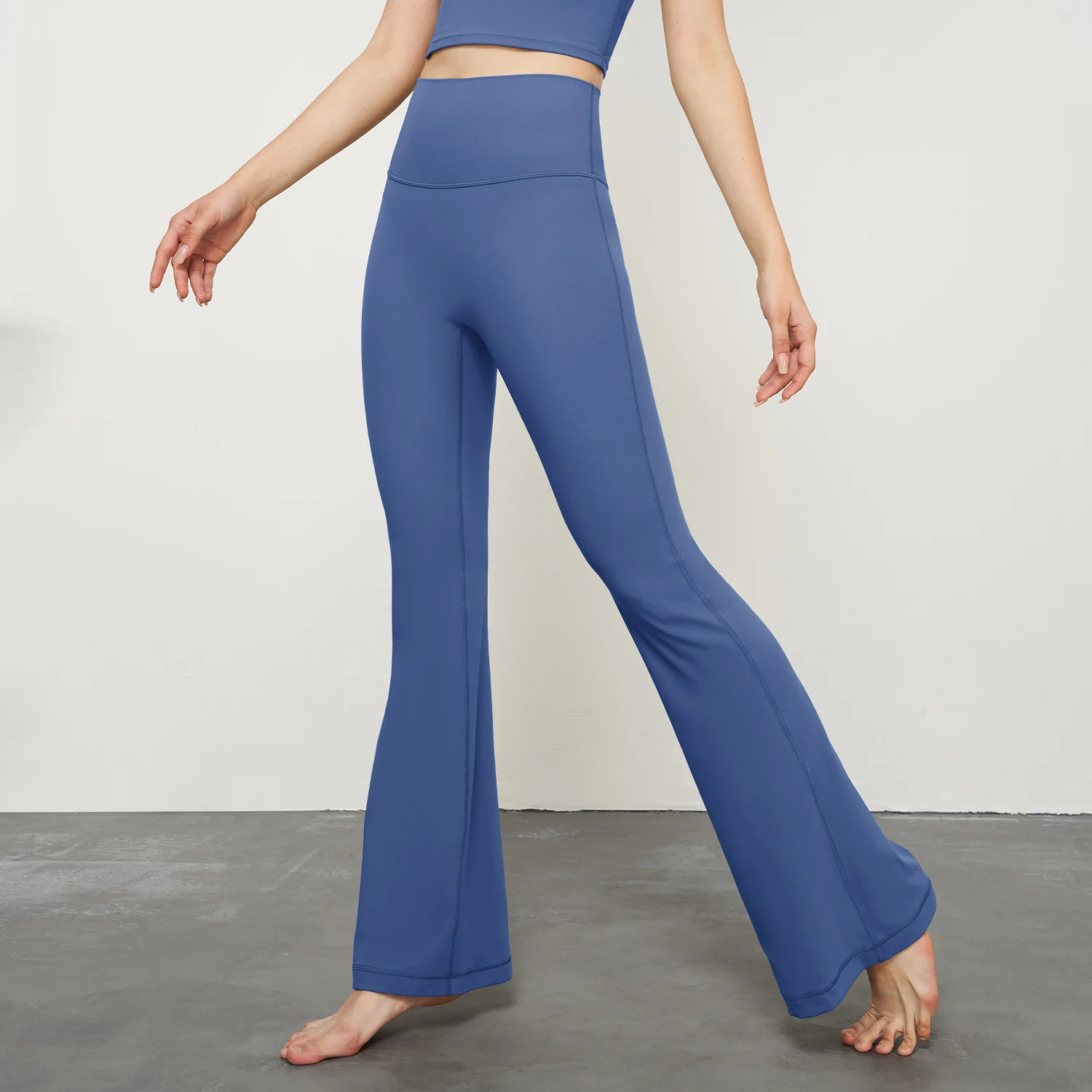 Top Quality Women High Waist Flared Leggings High Elastic Waist Shaping Hip Lifting No Camel Toe Quick Dry Breathable Yoga Pants