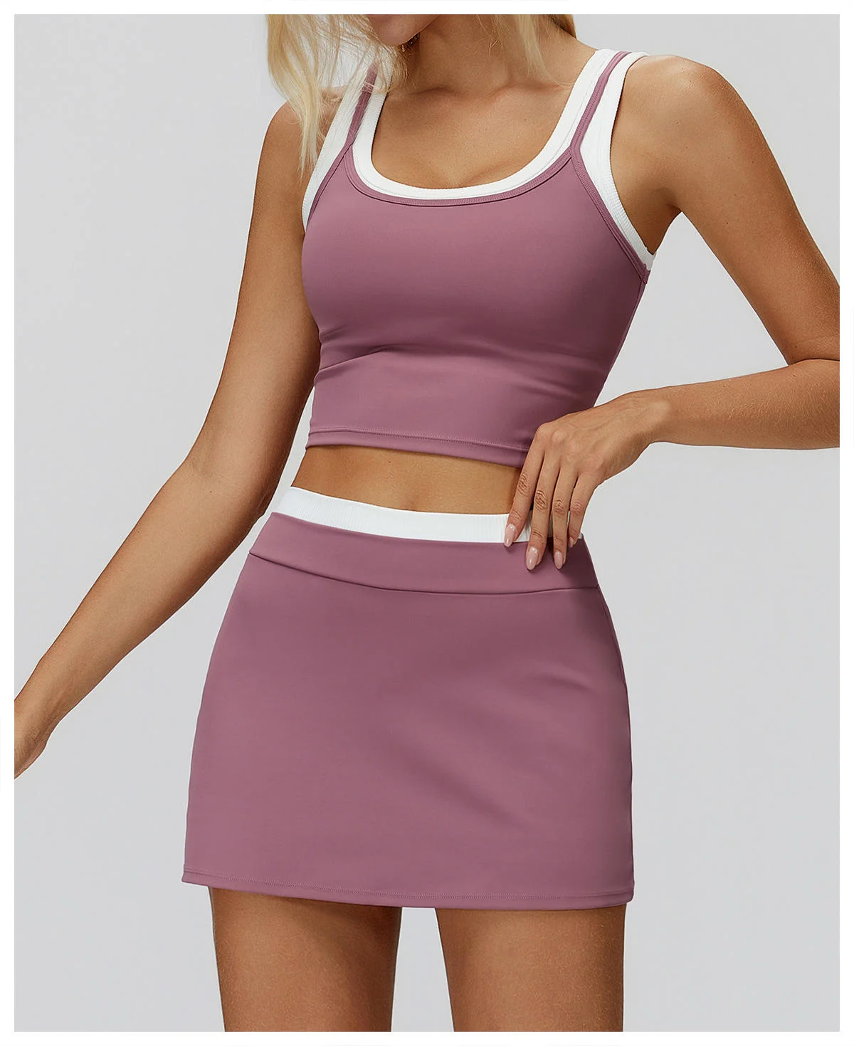  Logo Custom Hot Color Blocking Sale Yoga Women's Clothing Vest Yoga Top Workout Fitness Nylon + Spandex