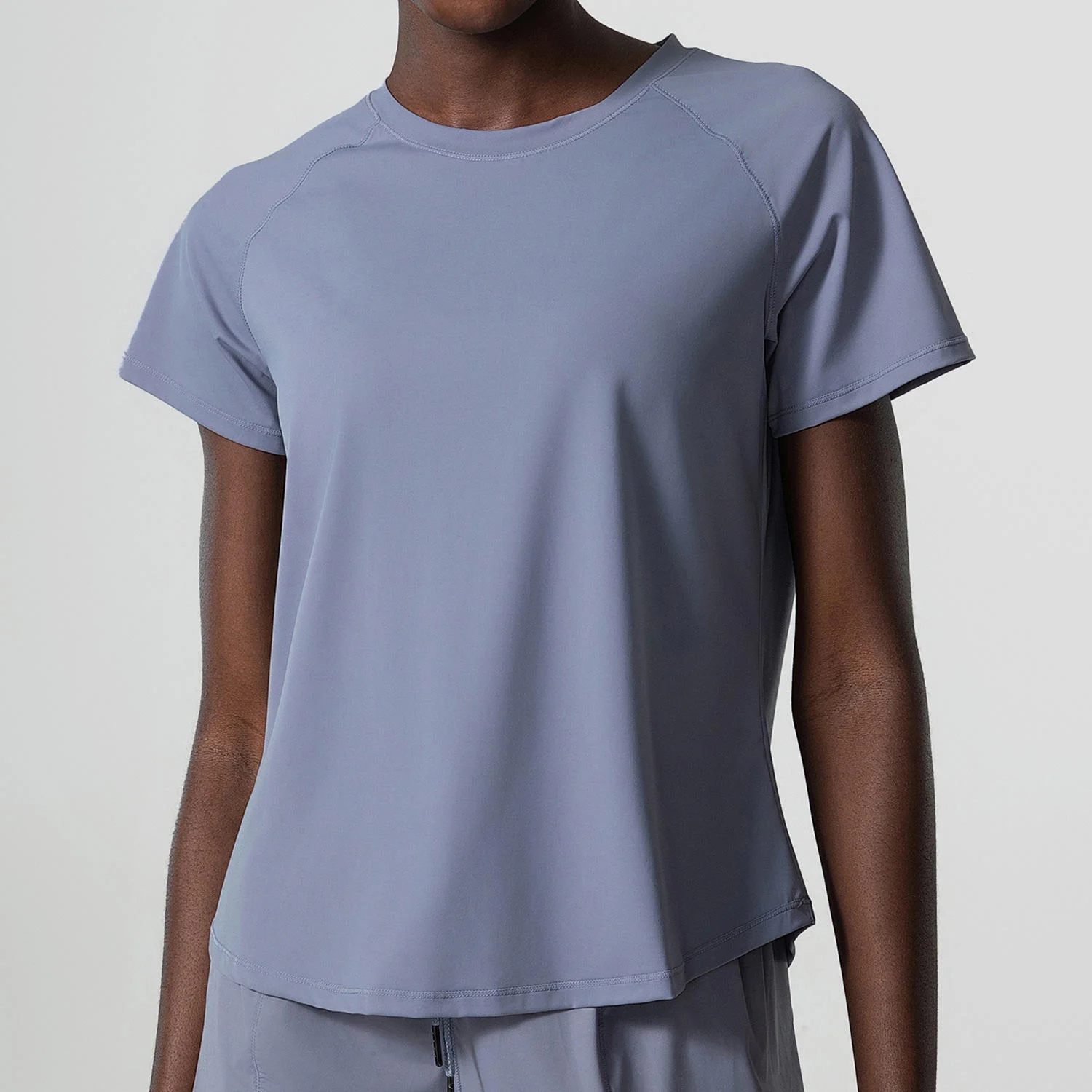 Women Breathable Nylon + Spandex Loose Sports Running Top Fitness Sportswear Breathable Comfortable Quick-Dry Customizable Logo