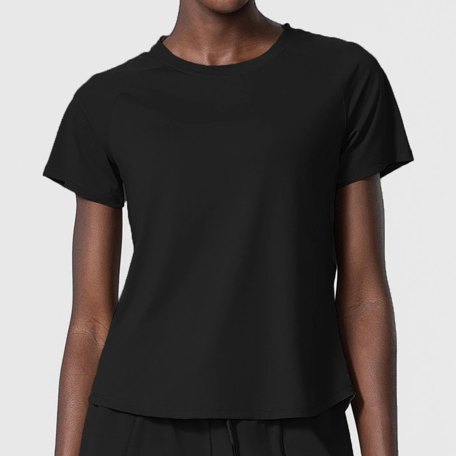 Women Breathable Nylon + Spandex Loose Sports Running Top Fitness Sportswear Breathable Comfortable Quick-Dry Customizable Logo