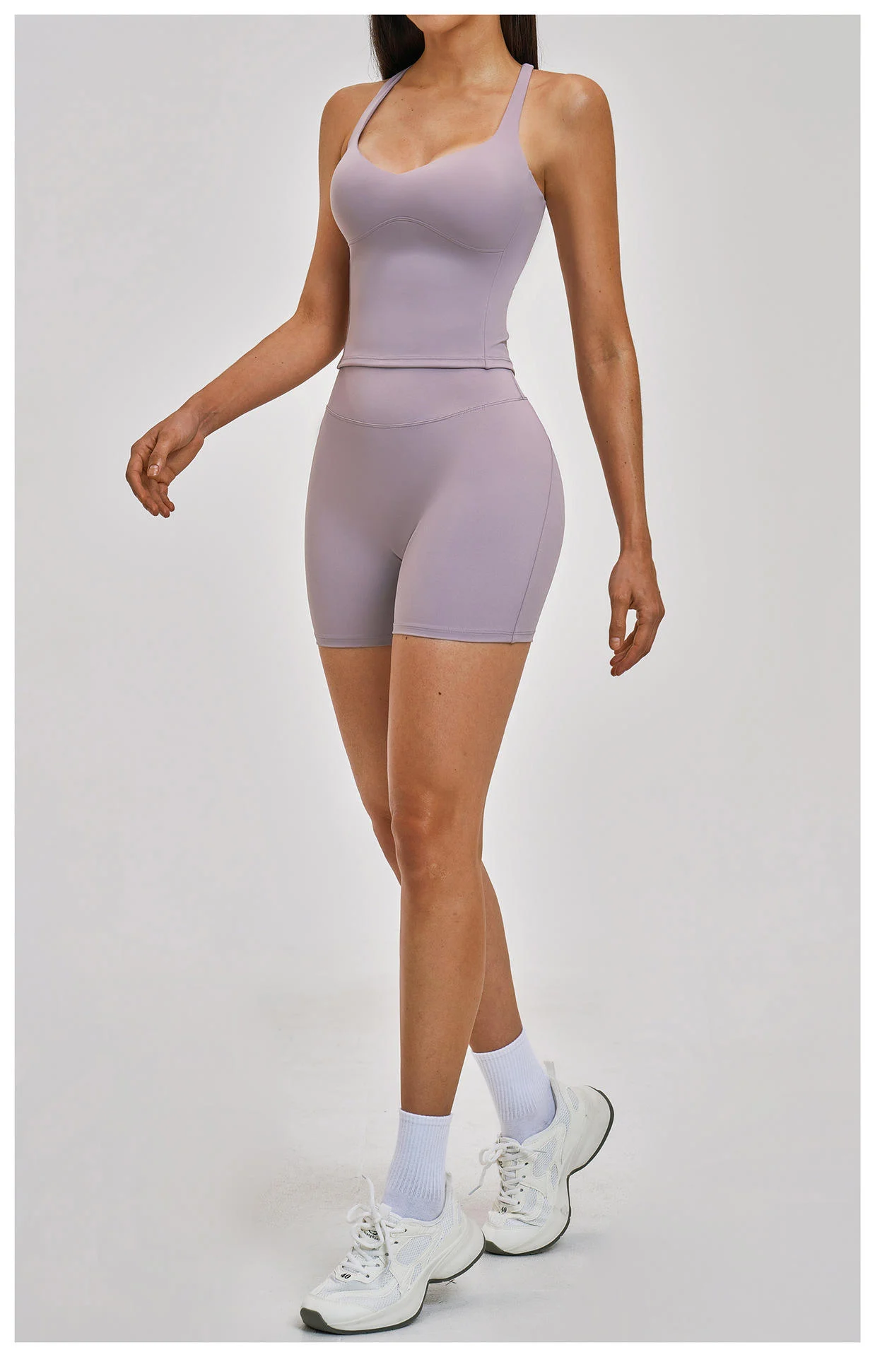 New Design Women's Yoga Shorts Brushed Fabric Nylon+Spandex Outside Running Cycling Shorts Friendly Fabric Comfortable