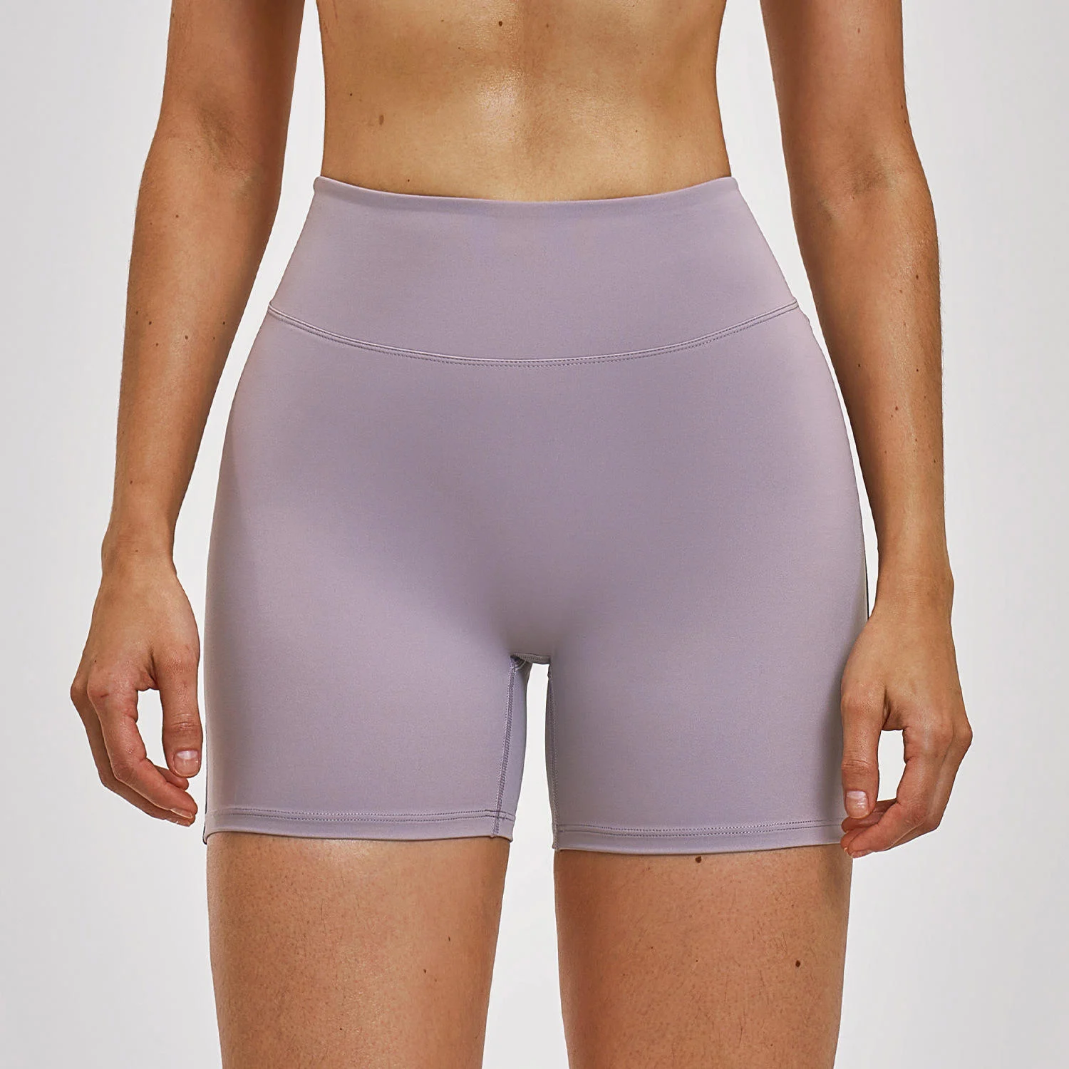 New Design Women's Yoga Shorts Brushed Fabric Nylon+Spandex Outside Running Cycling Shorts Friendly Fabric Comfortable