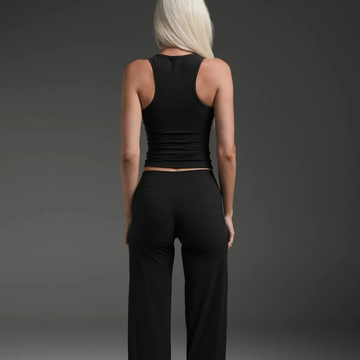 Spring Autumn New Women's High Waist Sports Pants Breathable Contrast Color Stripe Casual Pants Flat Wide Pants & Trousers