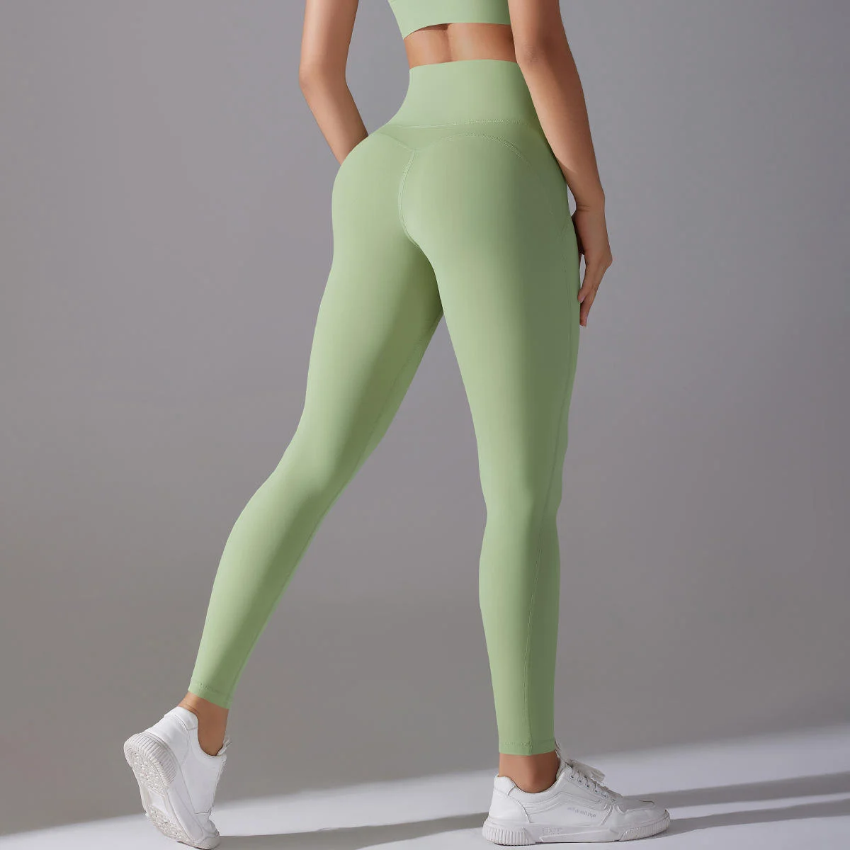New Women's Yoga Leggings Quick Dry Antibacterial Skin Friendly Fabric High Waist Butt Lifting for Workout Seamless Sports Pants