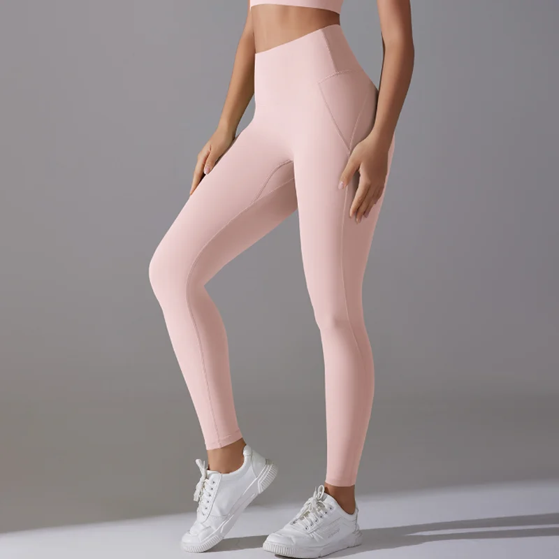 New Women's Yoga Leggings Quick Dry Antibacterial Skin Friendly Fabric High Waist Butt Lifting for Workout Seamless Sports Pants