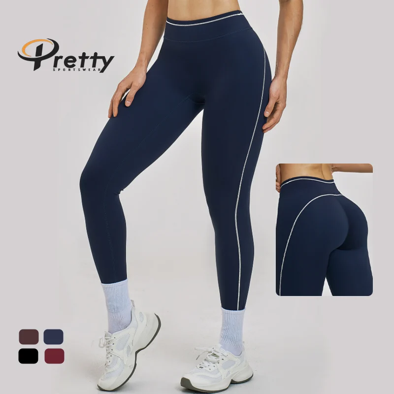 Women Yoga Leggings High Waist Tight Butt Lifting Moisture-Wicking Quick Dry Workout Pants for Gym Running Fitness Activewear