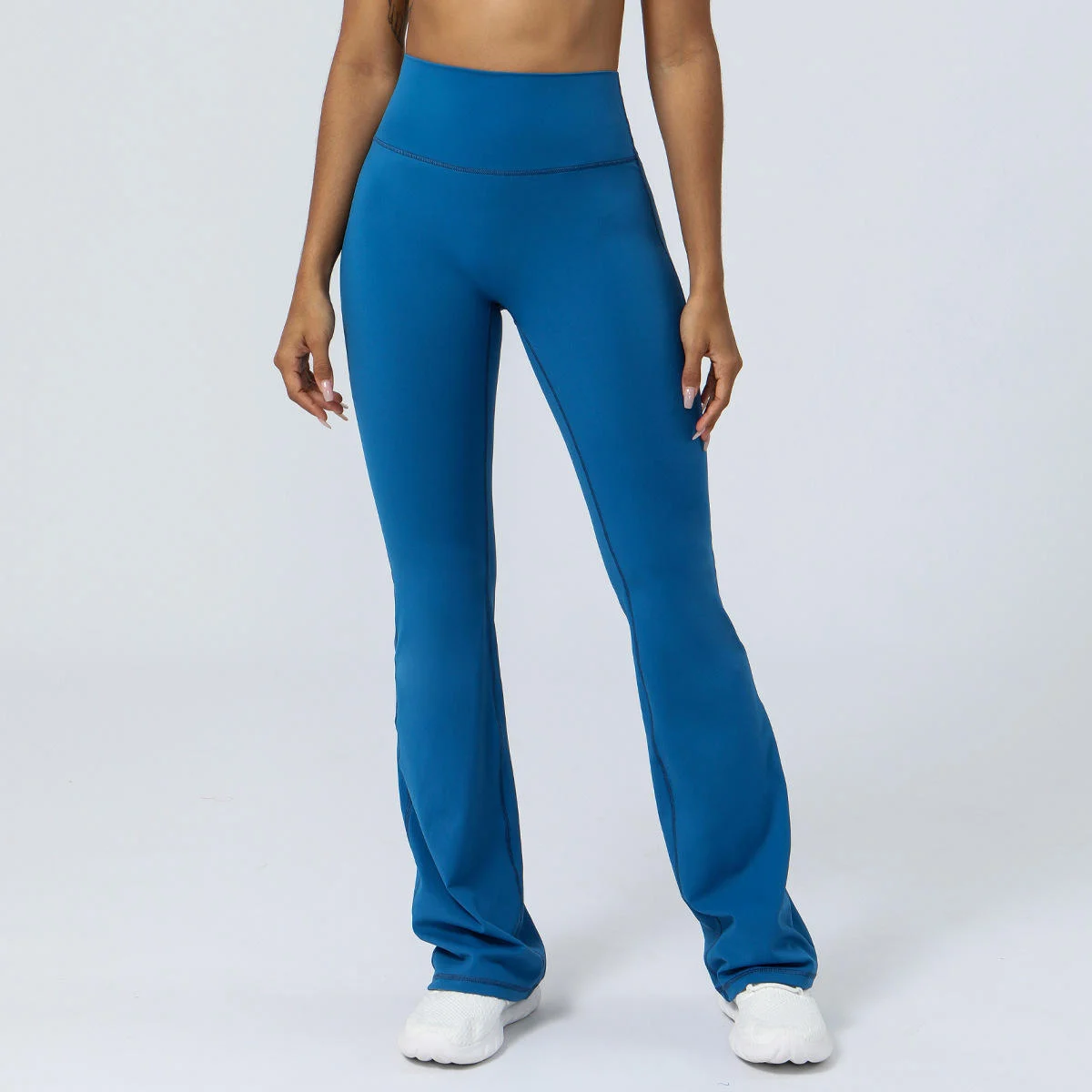 Top Quality Women's Yoga Pants High Waist Hip Lifting No Camel Toe Flared Pants Leg Shaping High Elasticity Breathable Quick Dry