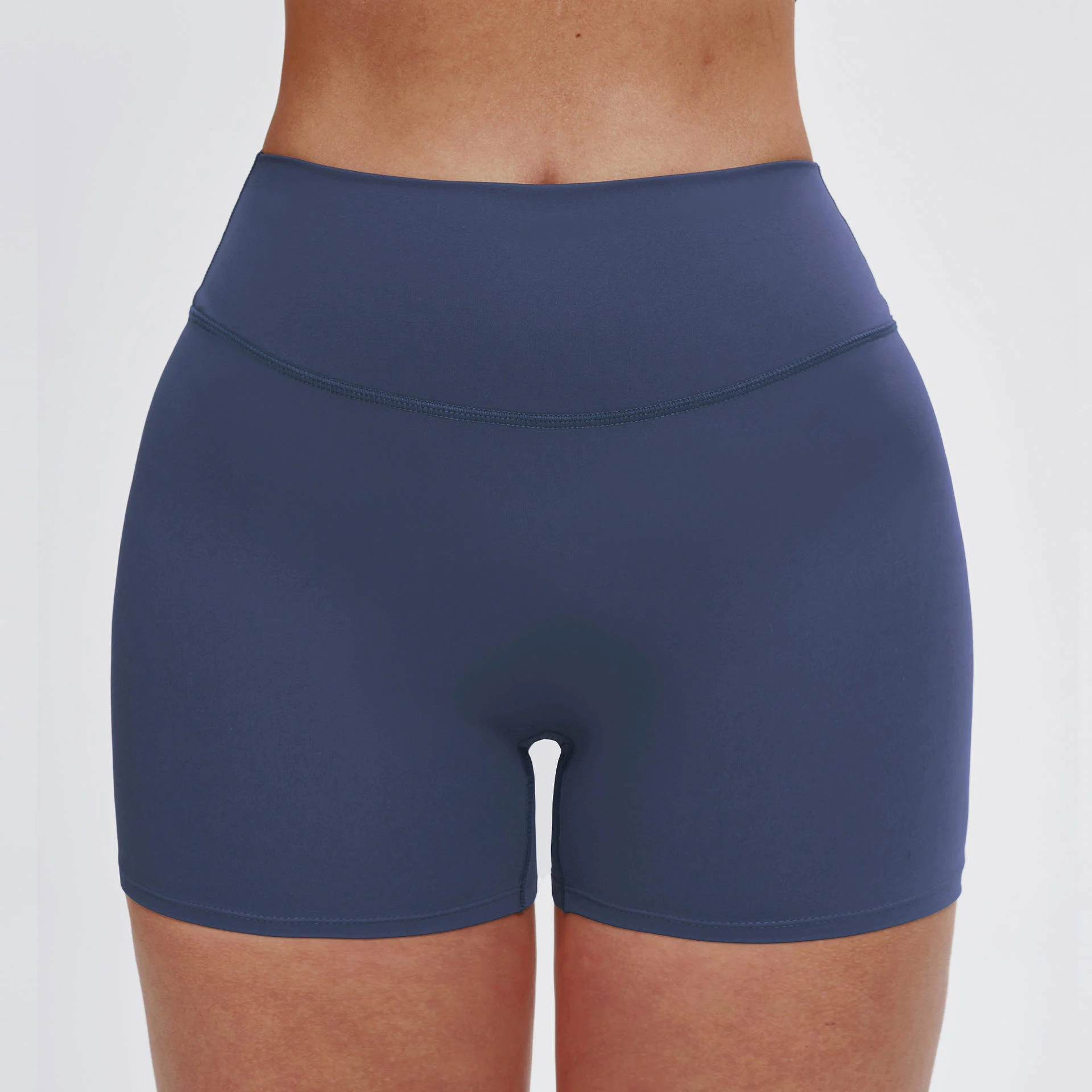 Women's Yoga Summer Sports Shorts, Figure-Flattering, Hip-High, No Scrunch, Nylon+Spandex, Breathable Yoga Pants Hot Sale