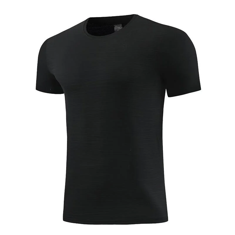 Plus Size Men'S T Shirts Man Round Collar Quick Dry Cool Short Sleeve Sports Tees Gym Fitness Clothes Running Workout Tops