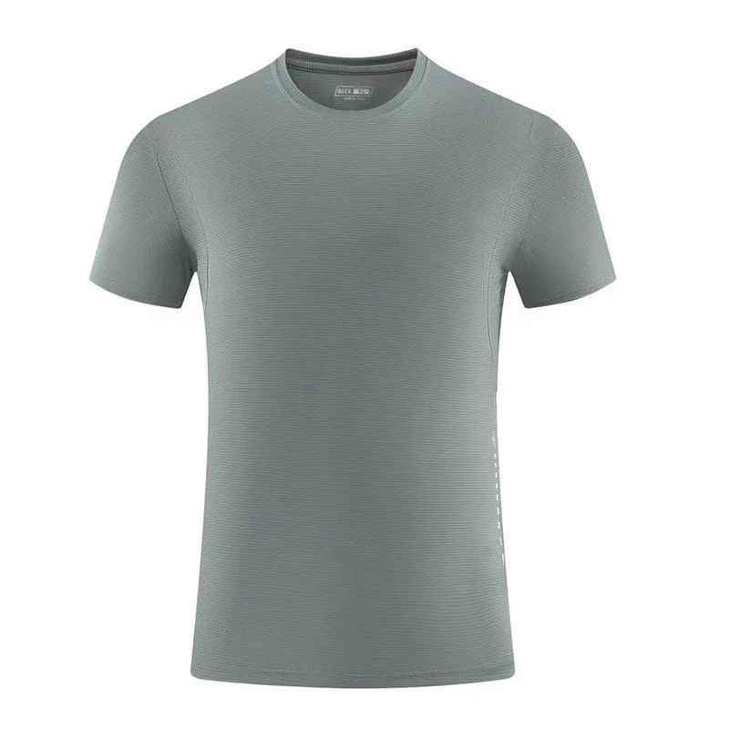 Men'S Plus T Shirts Round Collar Quick Dry Sports Tees Outdoor Running Workout Tops Gym Fitness Tee Man Active Wear Custom Logo