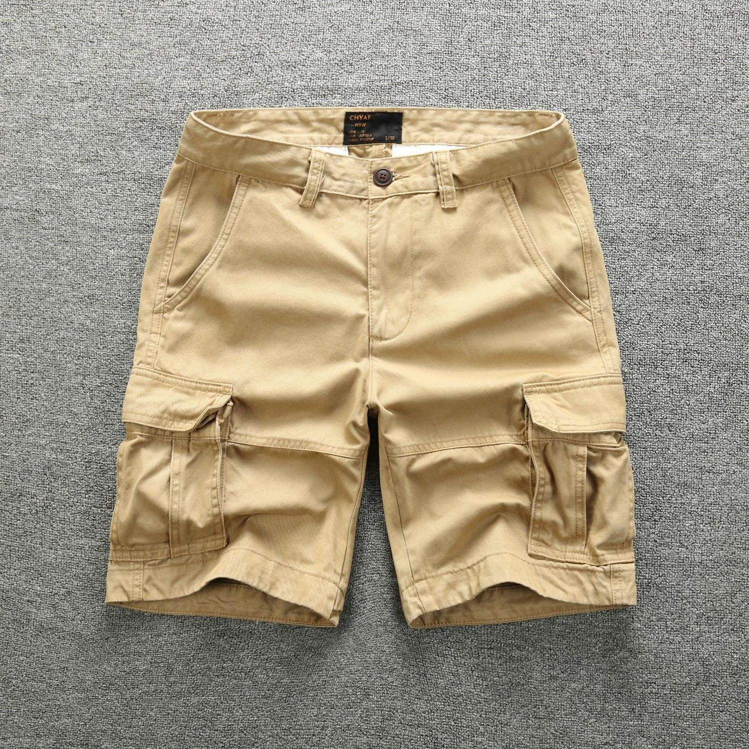 Summer Fashion Men'S Cargo Shorts Man Casual Side Pocket Camouflage Knee Length Pants Comfortable Casual Sports Shorts