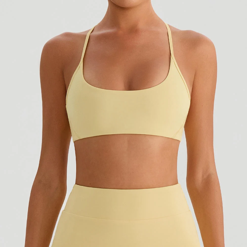 Women's Yoga Wear Tnnis Wear Outdoor Sports Bra Pilates Bra Customizable Logo Breathable Top Red Bra Yellow Bra Summer Sports