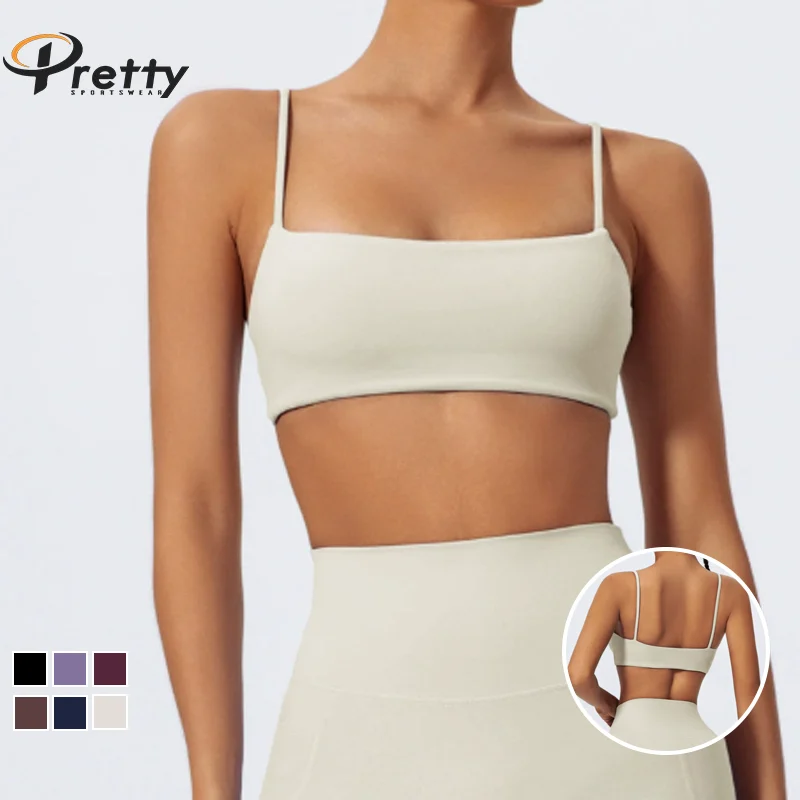 Quick-Dry Camisole Yoga Women's Back Beauty Sports Bra High Support Breathable Light Skin Friendly for Fitness Workout Yoga Top