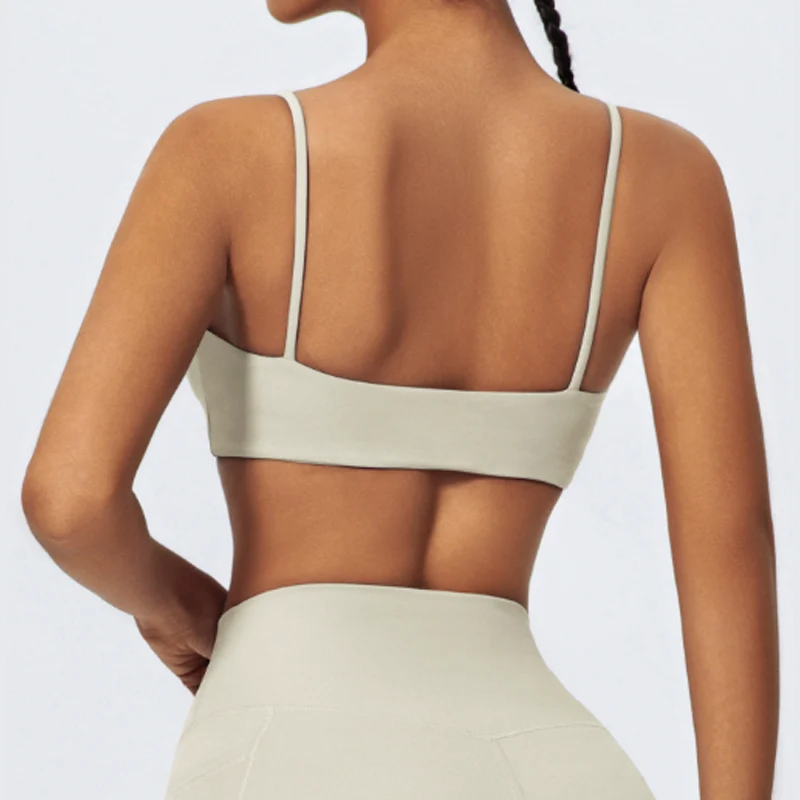 Quick-Dry Camisole Yoga Women's Back Beauty Sports Bra High Support Breathable Light Skin Friendly for Fitness Workout Yoga Top