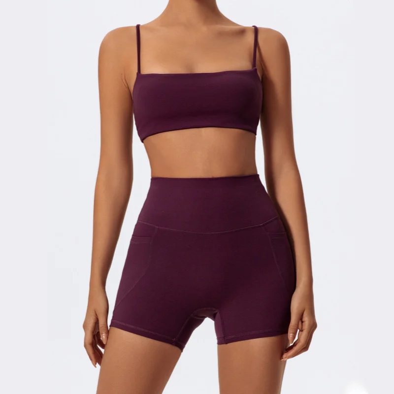Quick-Dry Camisole Yoga Women's Back Beauty Sports Bra High Support Breathable Light Skin Friendly for Fitness Workout Yoga Top