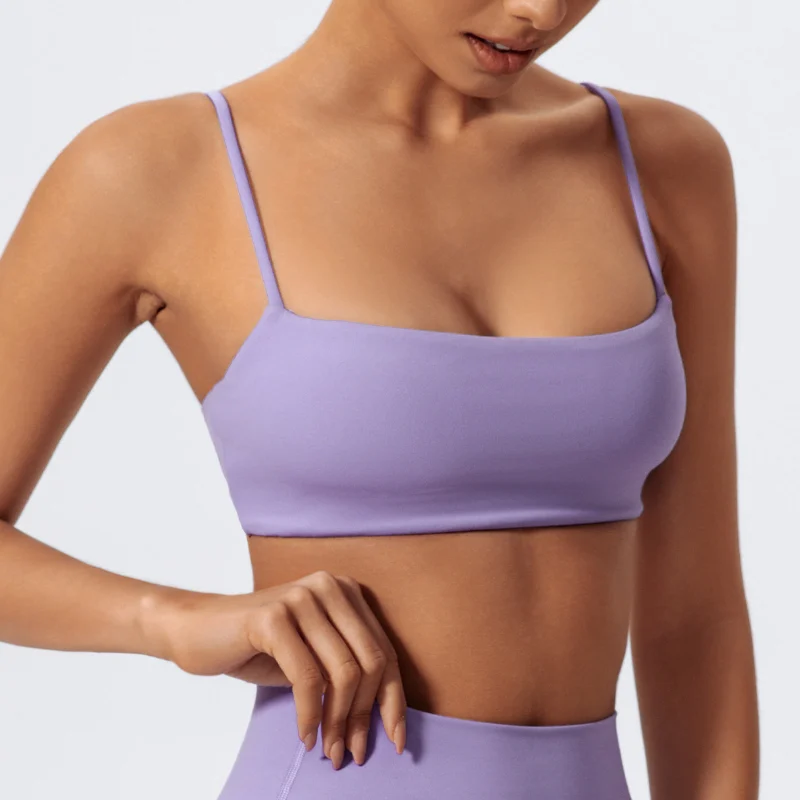 Quick-Dry Camisole Yoga Women's Back Beauty Sports Bra High Support Breathable Light Skin Friendly for Fitness Workout Yoga Top