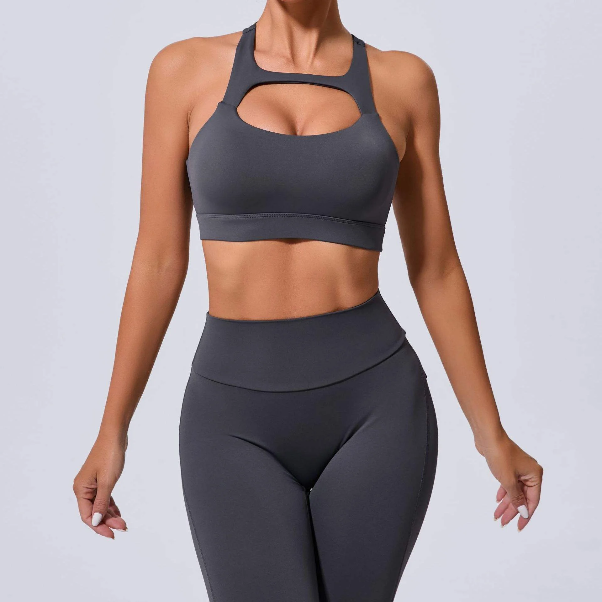 Hot Sales Plus Size Sexy Tight Open Back Shockproof Sports Bra Breathable Gym Fitness Yoga Tops for Women Underwear Sportswear