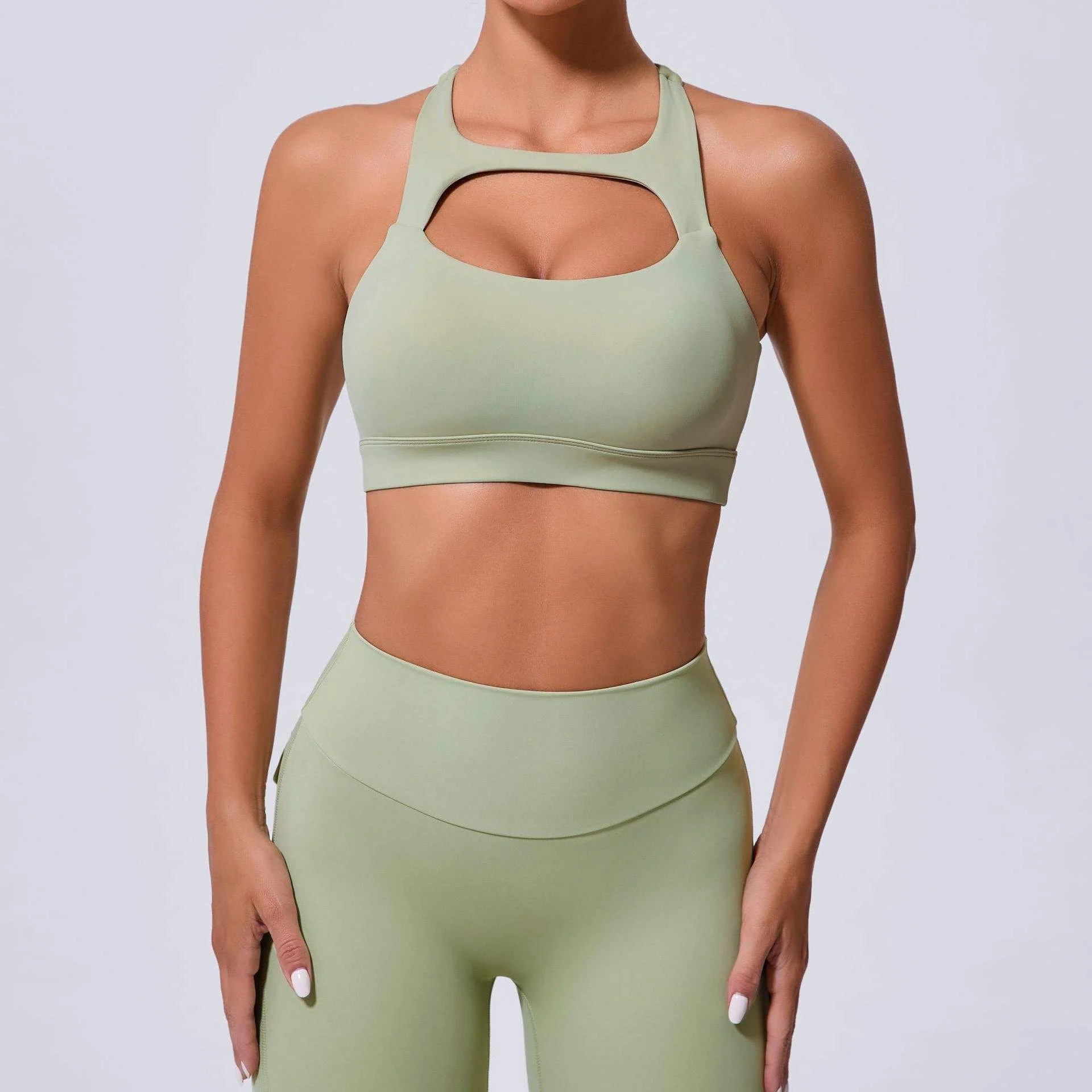 Hot Sales Plus Size Sexy Tight Open Back Shockproof Sports Bra Breathable Gym Fitness Yoga Tops for Women Underwear Sportswear