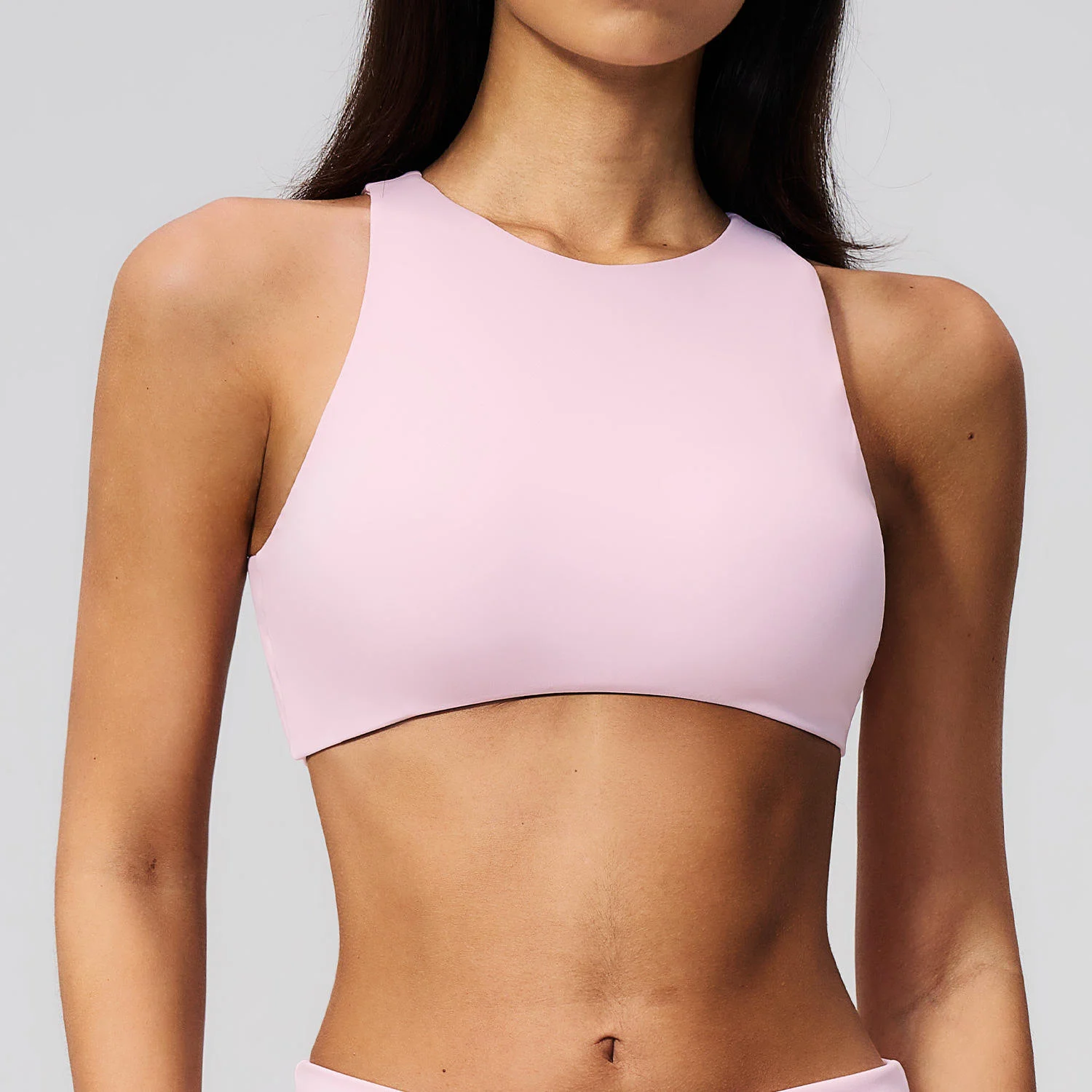 Wholesale Women's Sportswear Active Crop Top Workout Yoga Bra Open Back Fitness Vest With Pad Lightweight Hollow-Out Tank Top