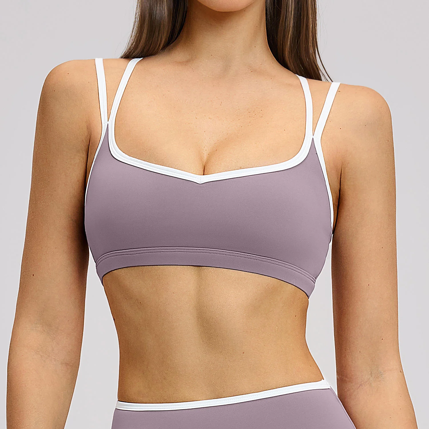 Custom 4PCS Solid Front Yoga Sets Womens Gym Fitness Quick Dry Colour Block Workout Sexy Sports Bra High Waist Yoga Leggings